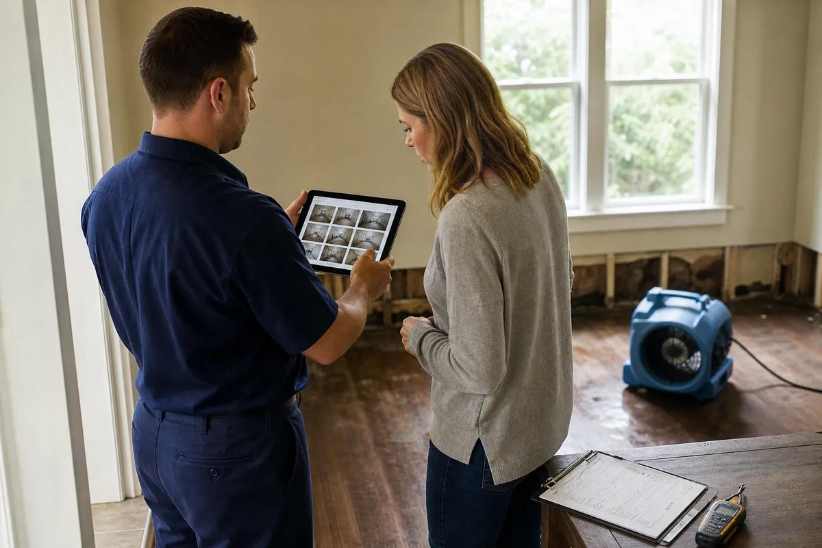 Insurance claim documentation for Everett property restoration
